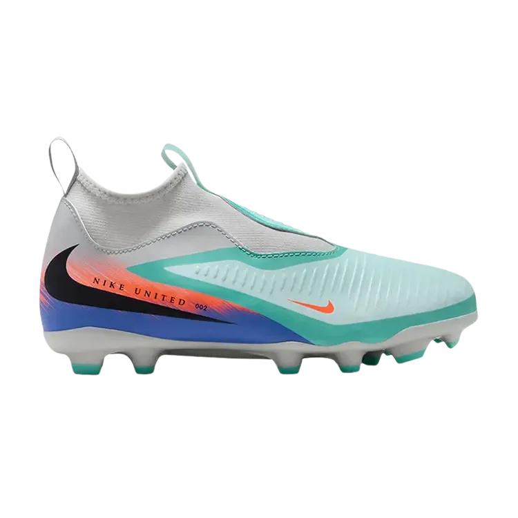 Кроссовки Nike United Jr. Phantom 6 High Academy GS 'Pistachio Frost/Hyper Orange'