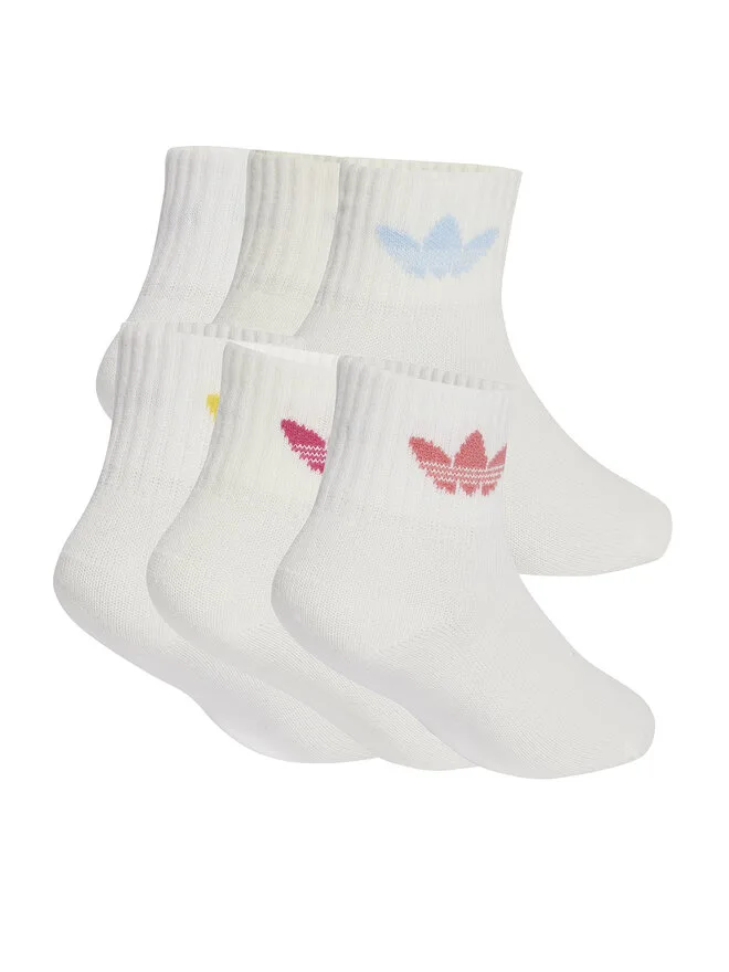 Adidas Длинные носки для детей, 6 шт., JC8541, белые