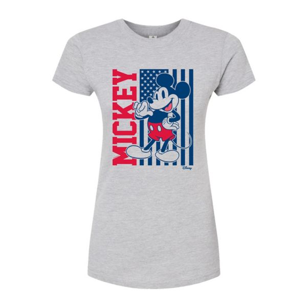 

Футболка с американским флагом для малышей Mickey Mouse Junior Disney, серый