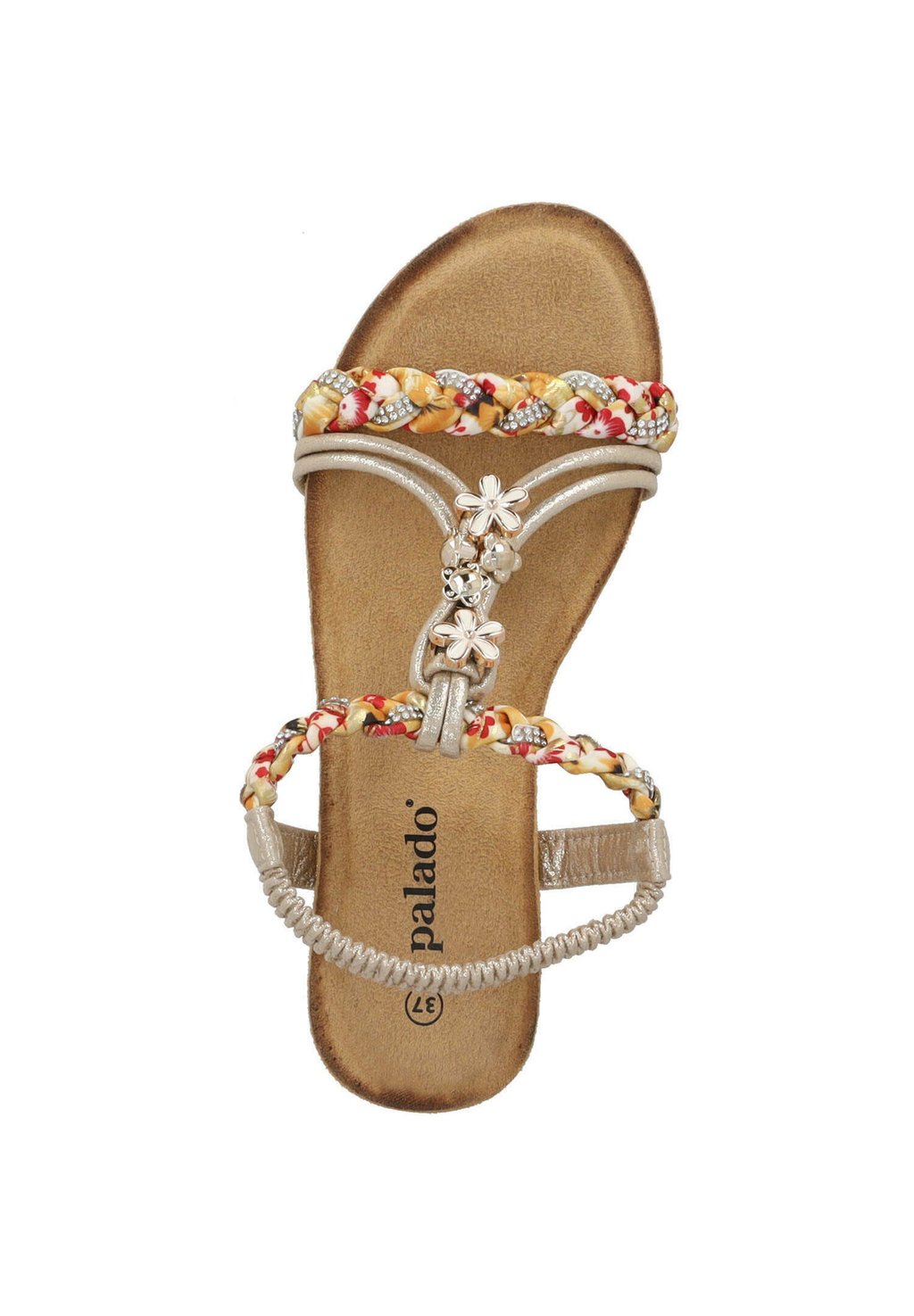 Сандалии с манжетой на щиколотке ISOTORA - Wedge sandals Palado, золотой — фото 3