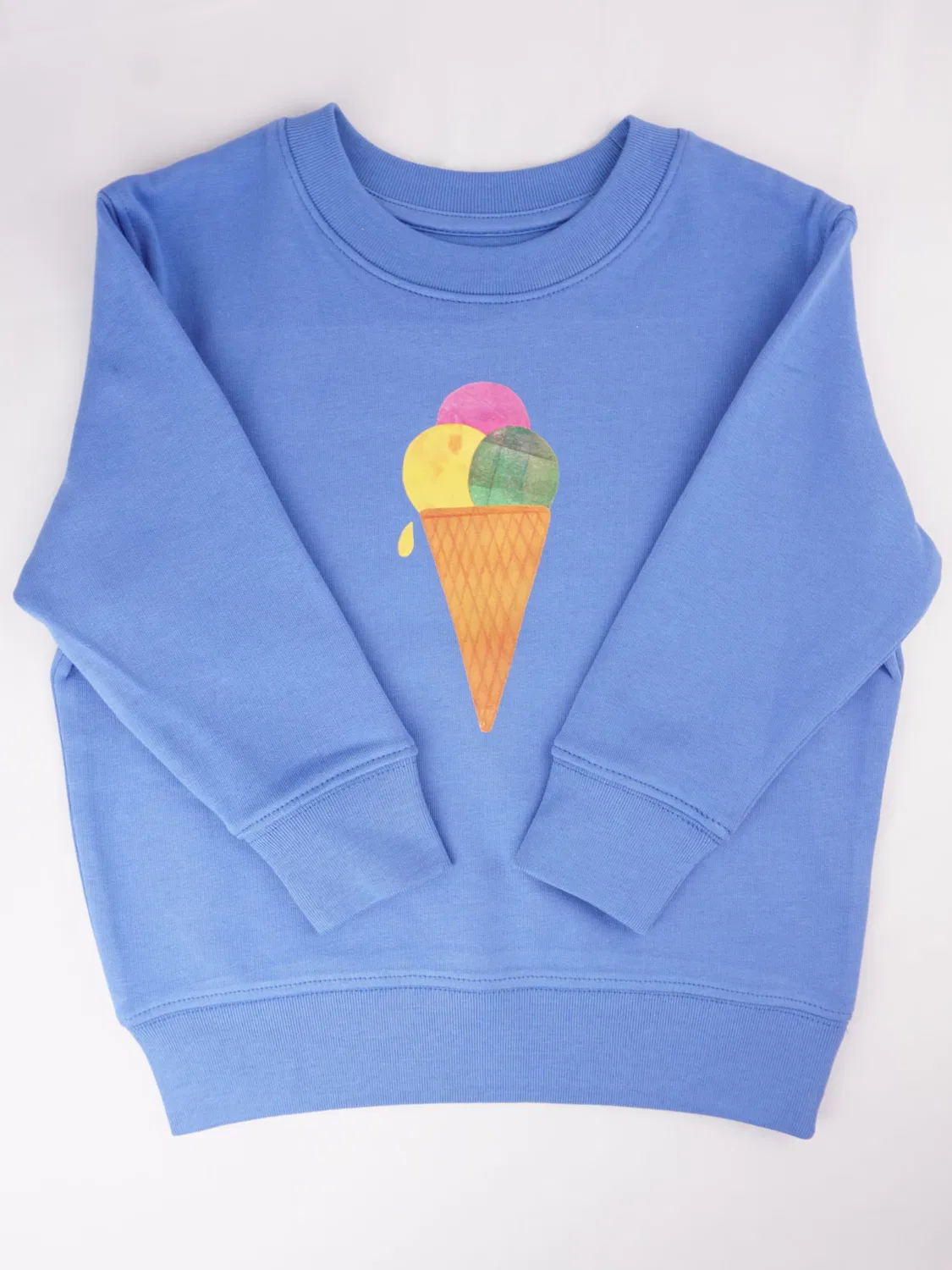Свитер 'Meladi Kinder Свитер aus Biobaumwolle - Eiscreme auf Aqua Blue' Meladi, Aqua — фото 3