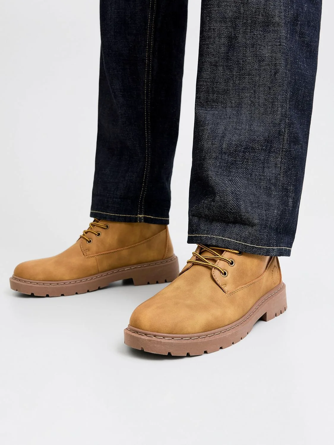 Мужские стильные повседневные ботинки JACK & JONES Jfwainsworth из ПУ — фото 3