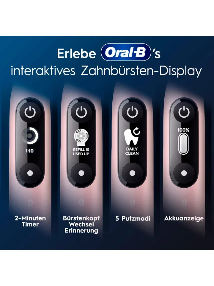 Электрическая зубная щетка iO Series 6 Oral-B розовая — фото 4
