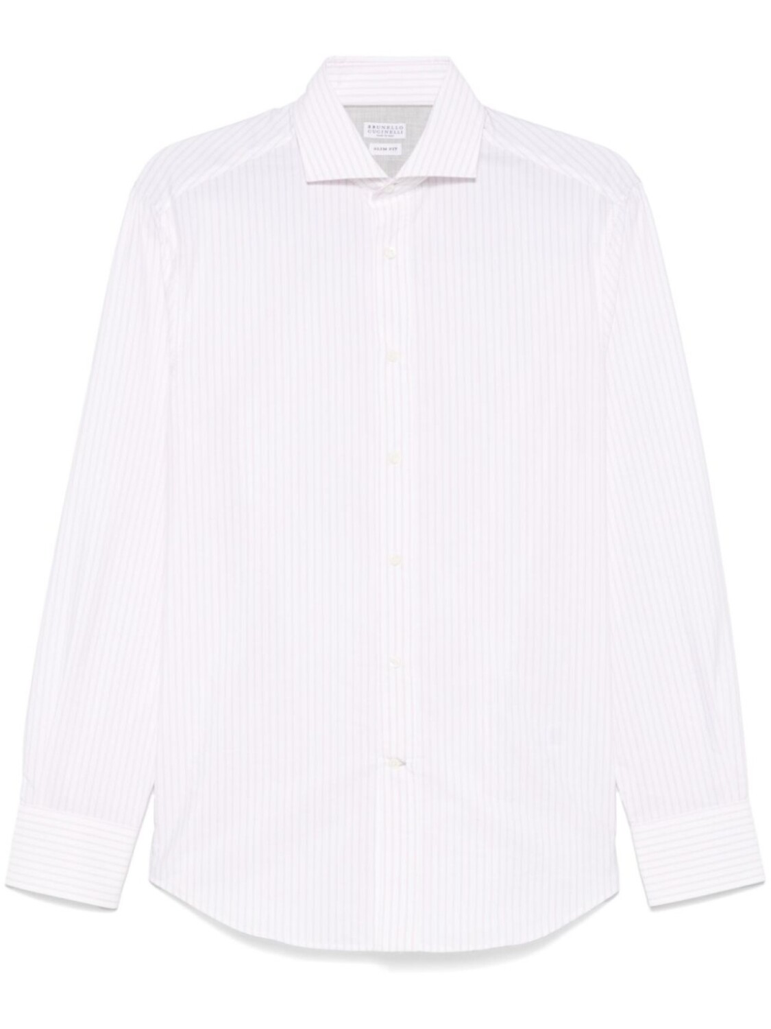 

Brunello Cucinelli рубашка в полоску, белый