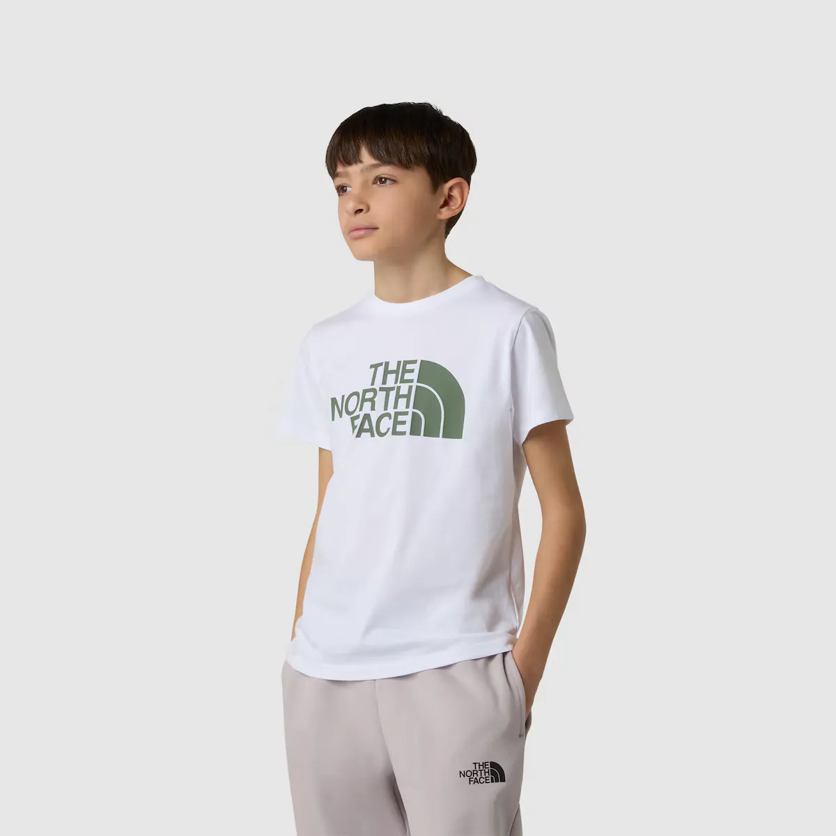 

Легкая детская футболка The North Face, зеленый