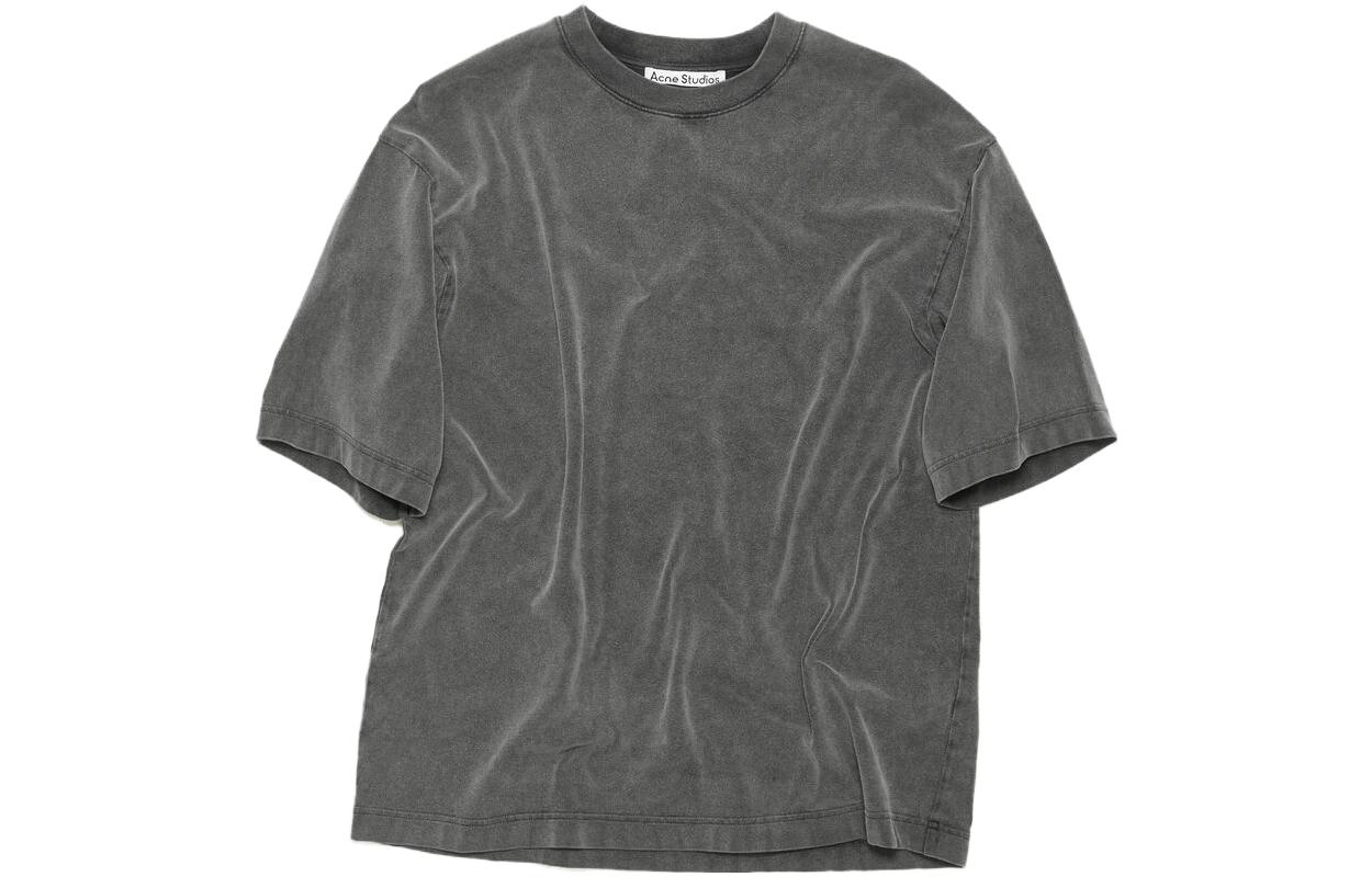 

Футболка из хлопка с нашивкой логотипа Acne Studios, серая