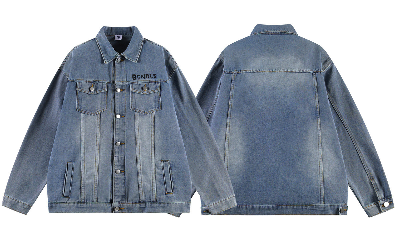 

BENDL'S Джинсовая куртка унисекс для весны и осени, Medium Blue (Heavy Washed Upgraded)