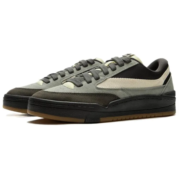 Кроссовки для скейтбординга Li-Ning Slip Resistant Abrasion Resistant мужские серо-зеленые — фото 4