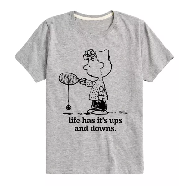 

Футболка для мальчиков 8-20 лет с принтом "Жизнь как у Салли из Peanuts — взлеты и падения" Licensed Character, серый