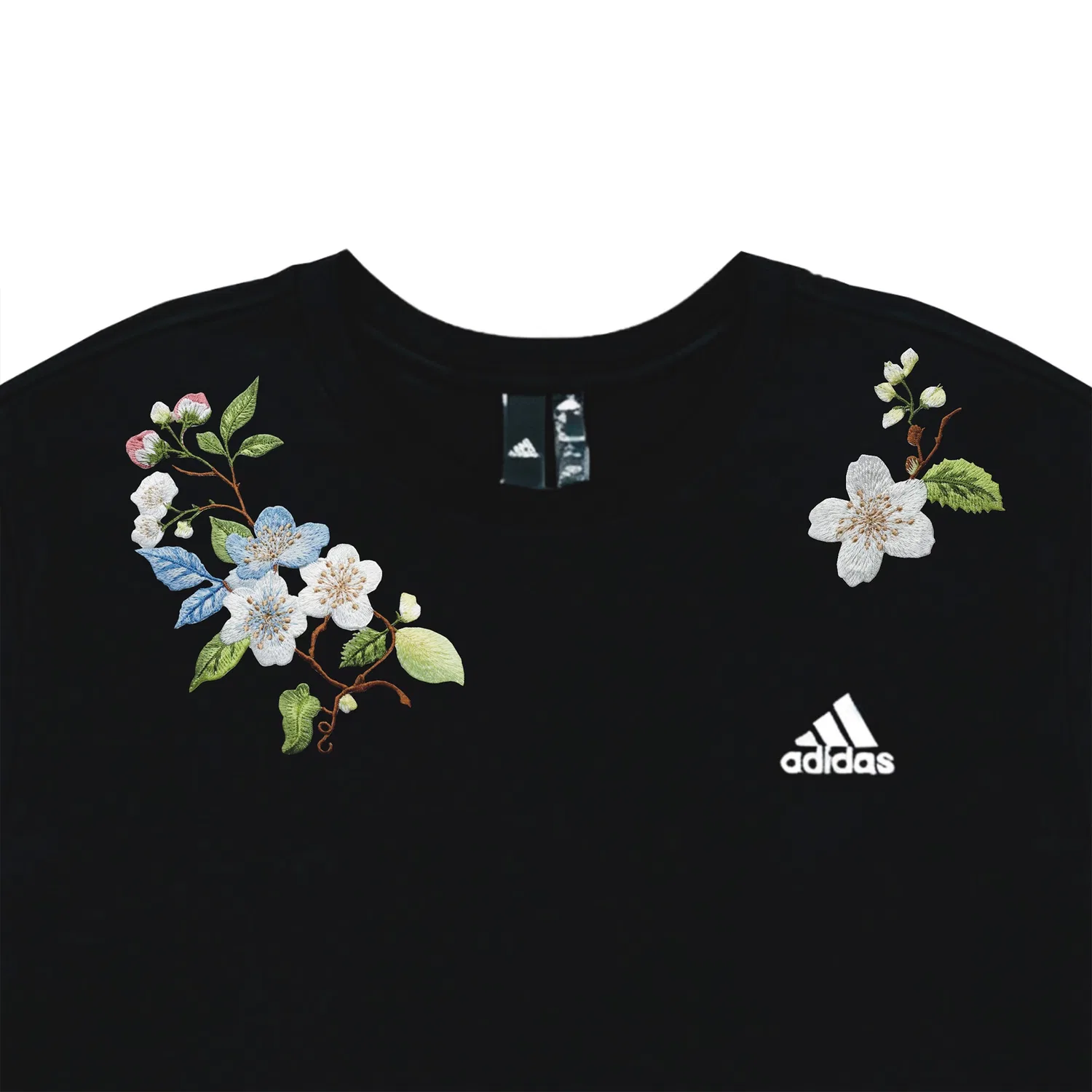 Футболка с вышивкой Adidas MUST HAVES Unisex черный — фото 4
