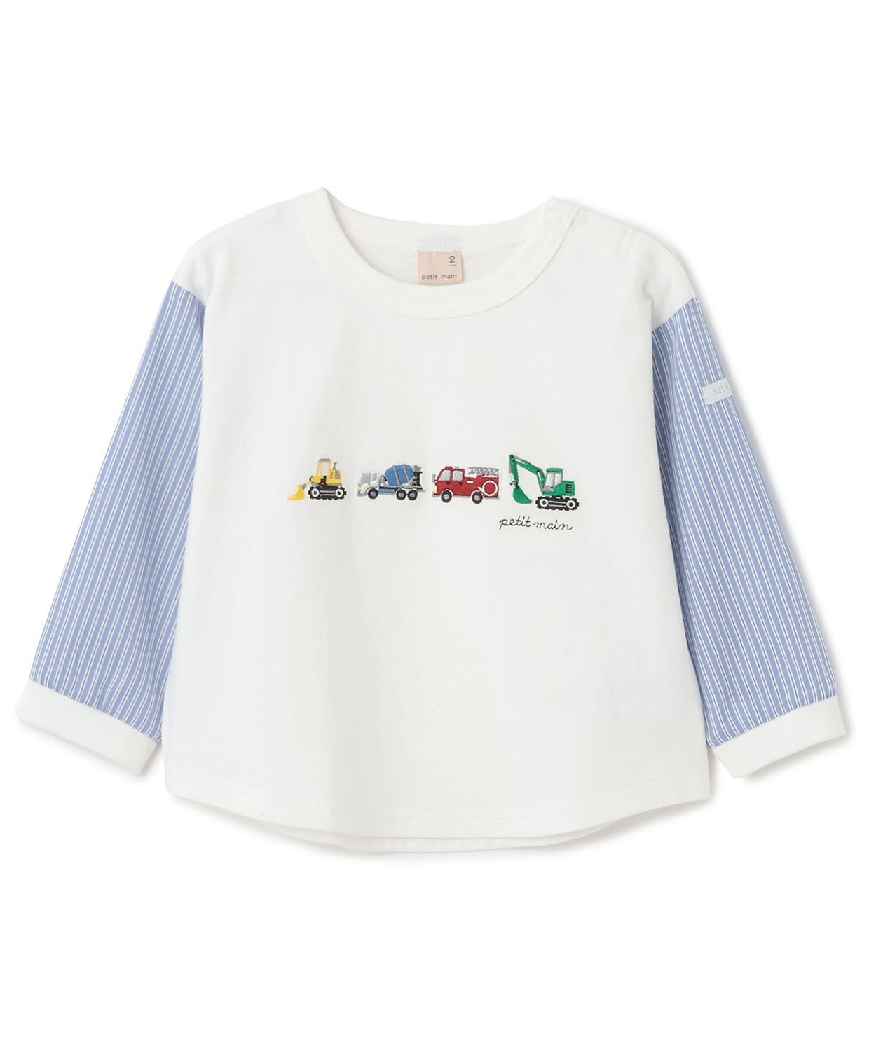 Футболка с длинным рукавом из ткани для рабочих автомобилей Petit main, Off white