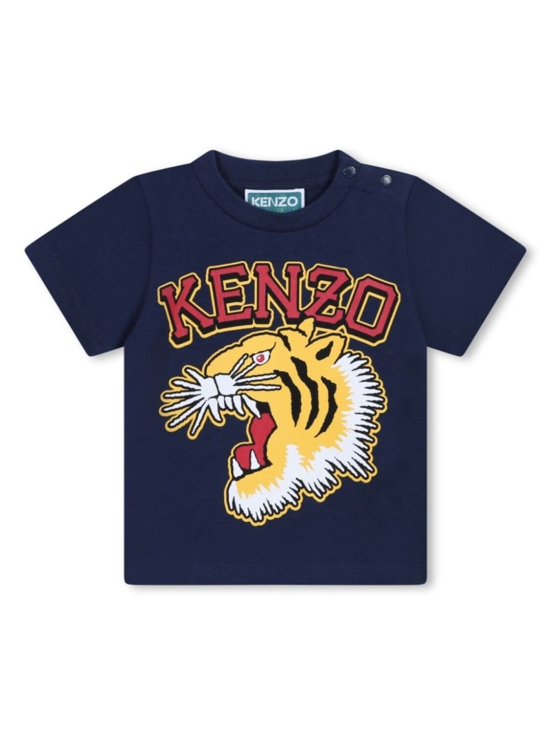 

Kenzo Kids футболка с принтом Tiger, синий