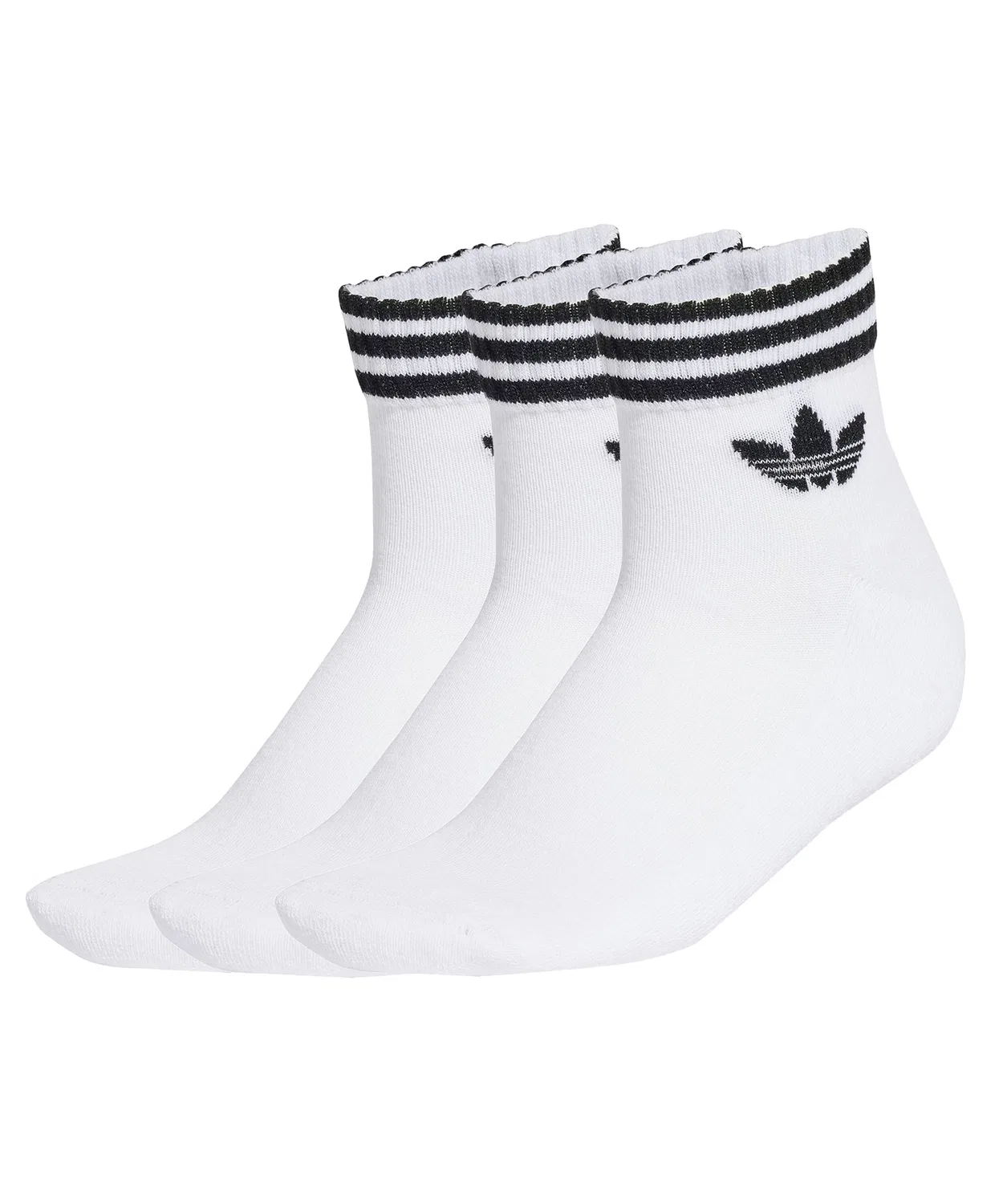 Носки adidas 3 Stripe Ankle Socks 3 пары, белые