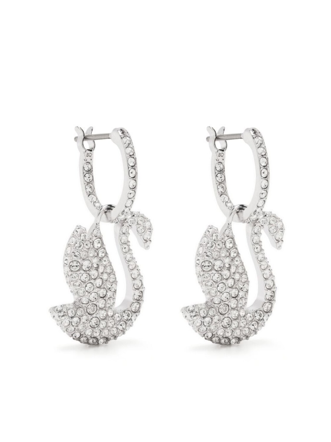 

Серьги-подвески Iconic Swan Swarovski, серебряный