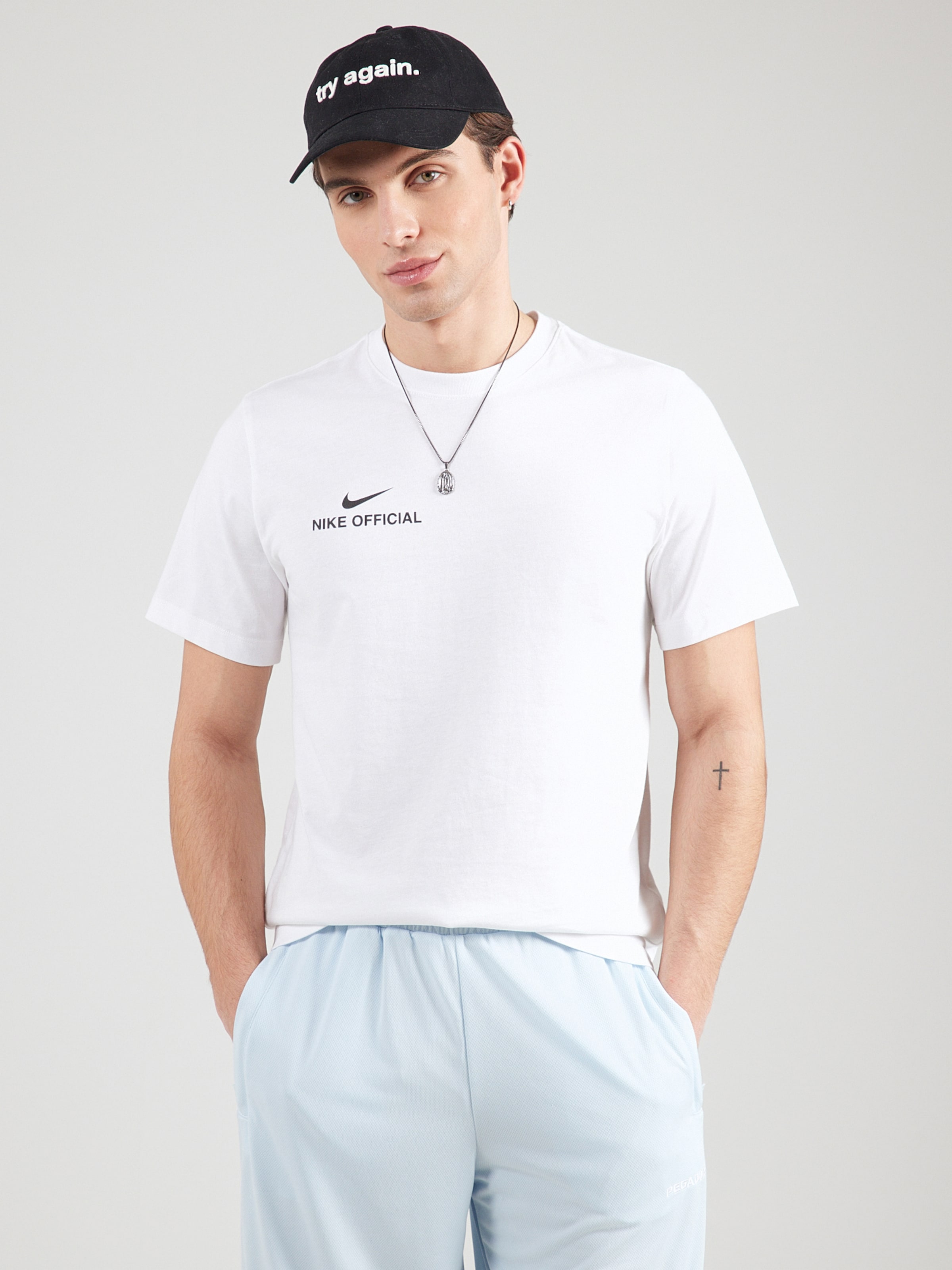 Nike Sportswear Футболка 'OFFICIAL' в белом цвете — фото 4