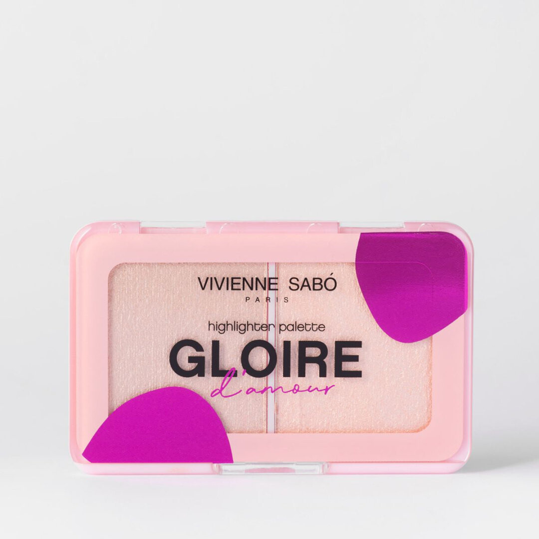 Vivienne Sabó, Палетка хайлайтеров Gloire D'amour No.02 Peach (6 G) — фото 4