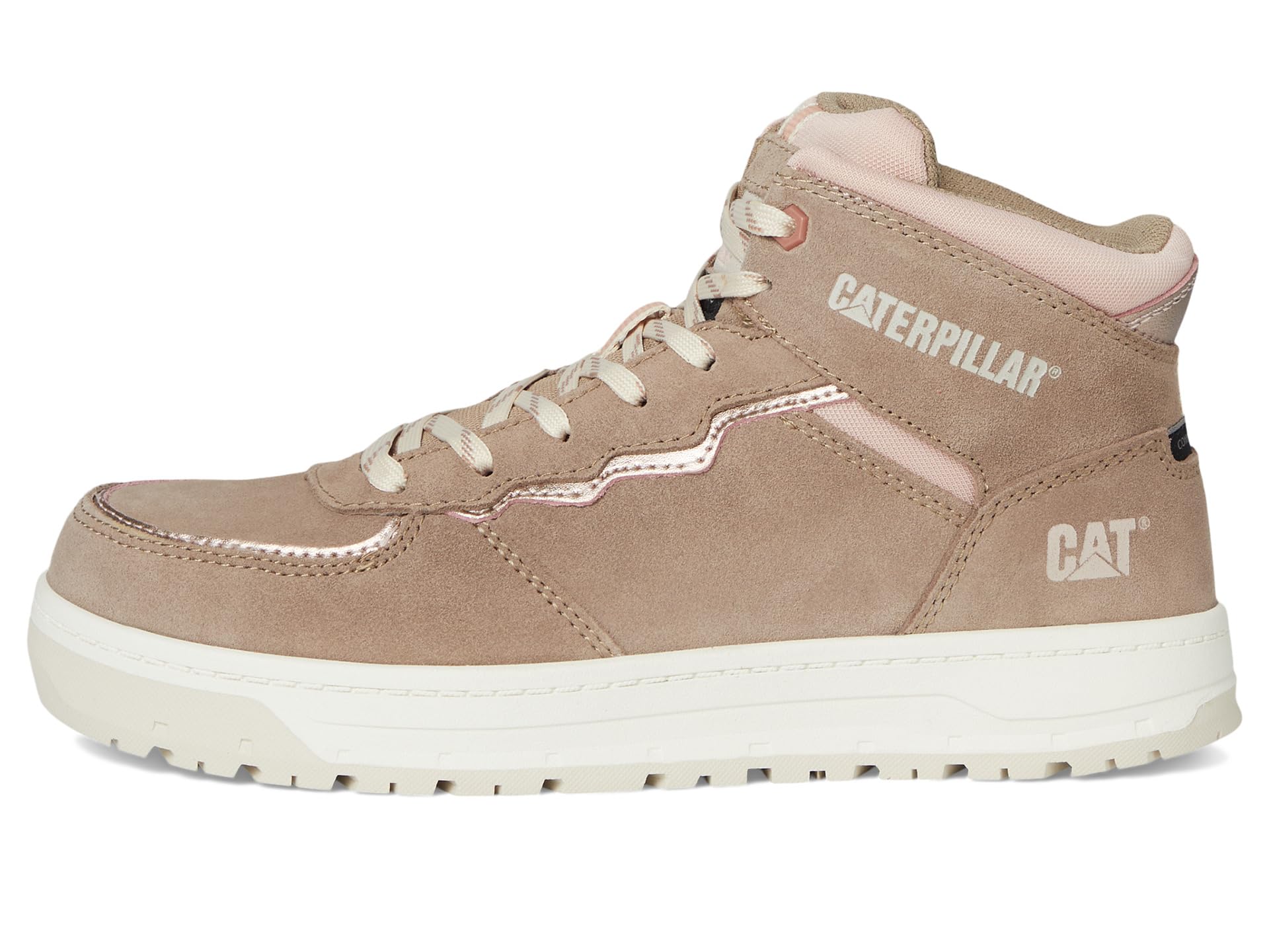 Кроссовки Caterpillar Streamline Court Mid CT, цвет Greige Suede — фото 4