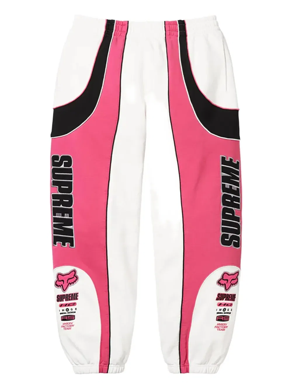 Спортивные брюки X Fox Racing с логотипом Supreme, белый