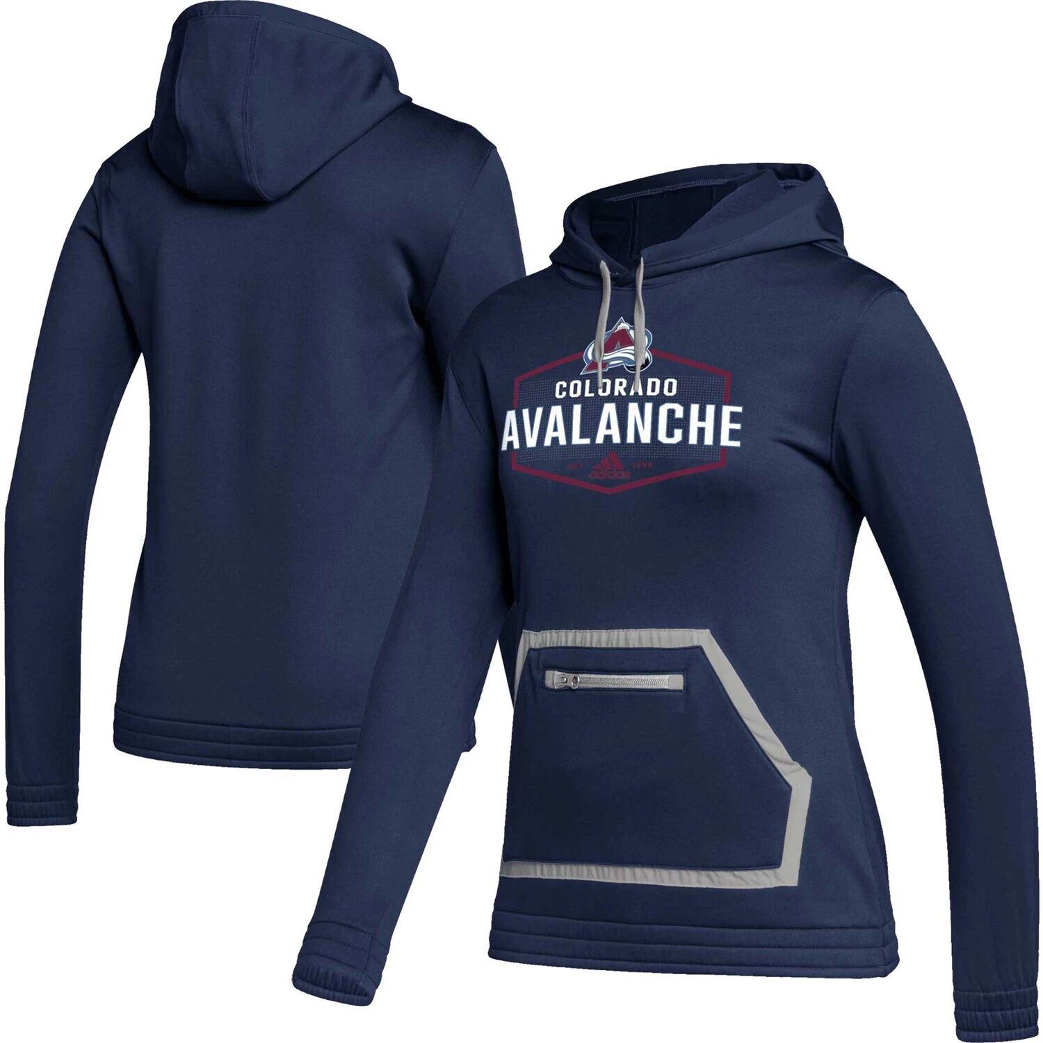 

Женская толстовка с капюшоном adidas Navy Colorado Avalanche Team Issue adidas