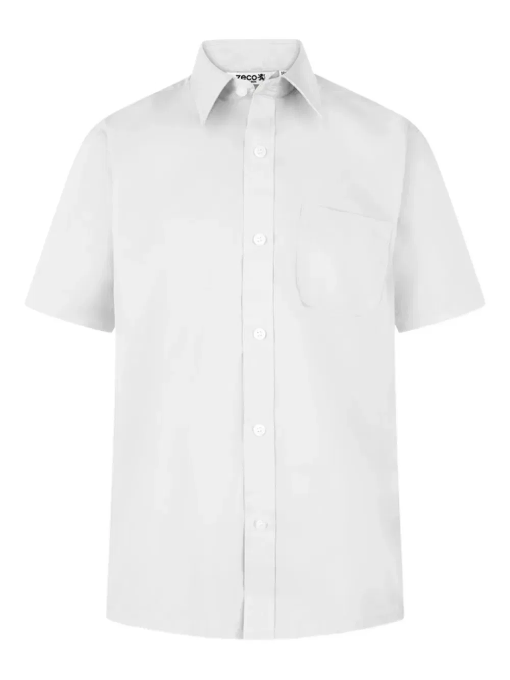 Рубашка из смесовой хлопковой ткани Zeco Schoolwear Kids, белый