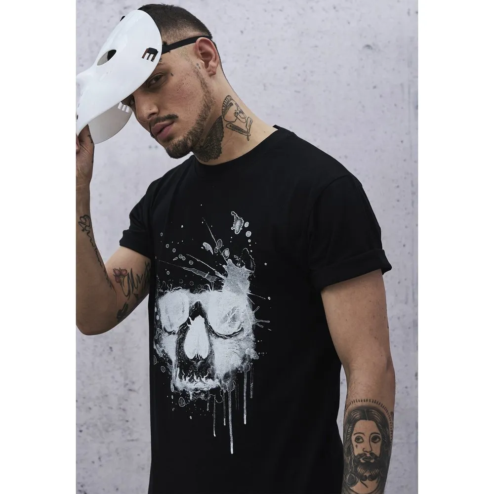 

Футболка Mister Tee Waterpaint Skull, черный