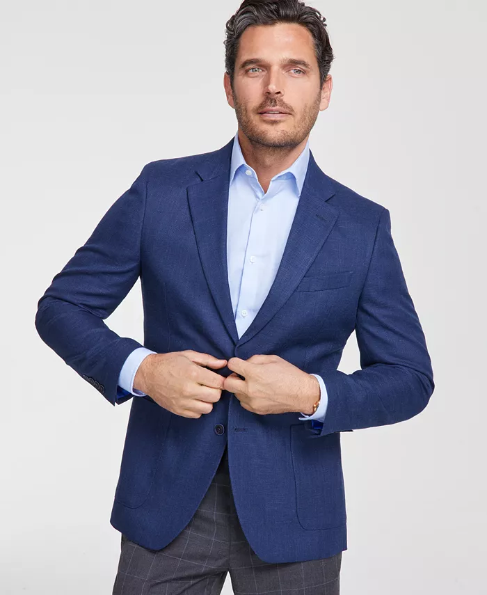 

Мужская спортивная куртка современного кроя Active Stretch Structure Weave Nautica, синий