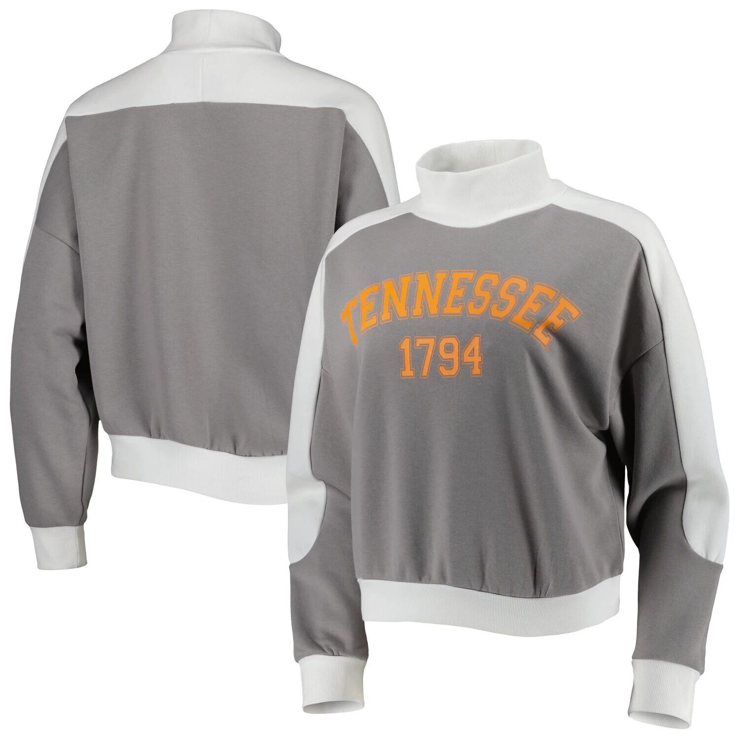 

Женский серый свитшот Gameday Couture Tennessee Volunteers Make it a Mock Sporty Pullover