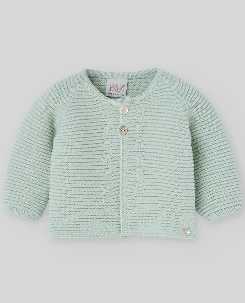 

Детская вязаная куртка коллекции Esencial Paz Rodríguez, бирюзовый