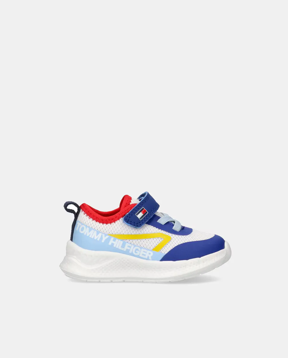 

Кроссовки Baby boy с низким бегом и клейкой застежкой Tommy Hilfiger, многоцветный
