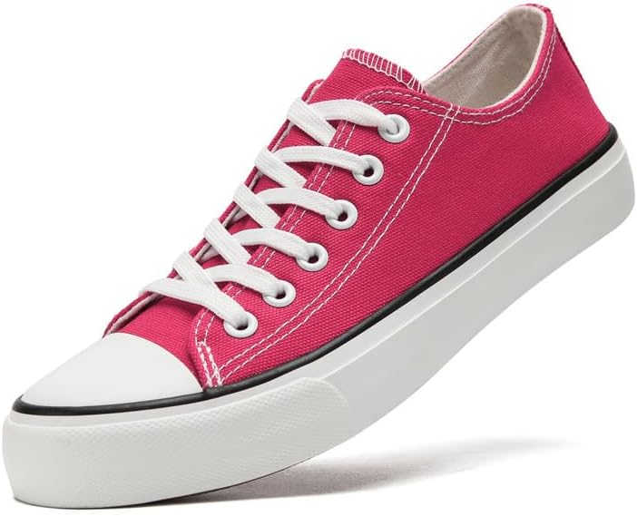 

Кеды Xraehni из холщовой ткани для женщин и мужчин, низкие, на шнурках, модные кроссовки, классические повседневные обувь для прогулок, удобные и дышащие, розовый