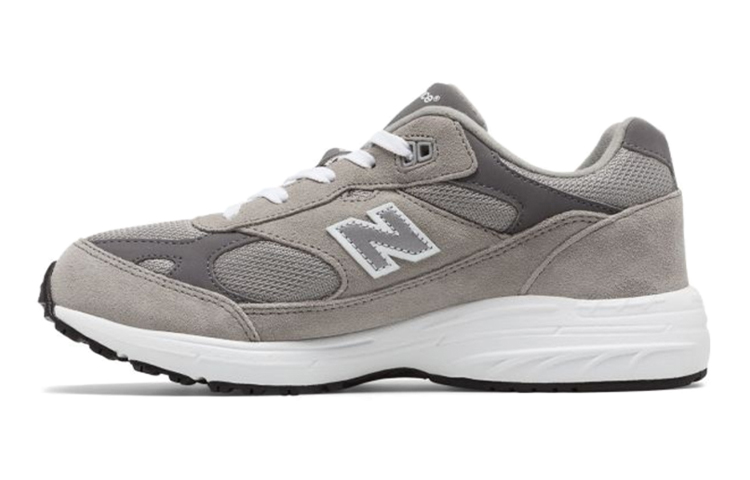 

Низкие детские повседневные кроссовки New Balance 993 серо-белые