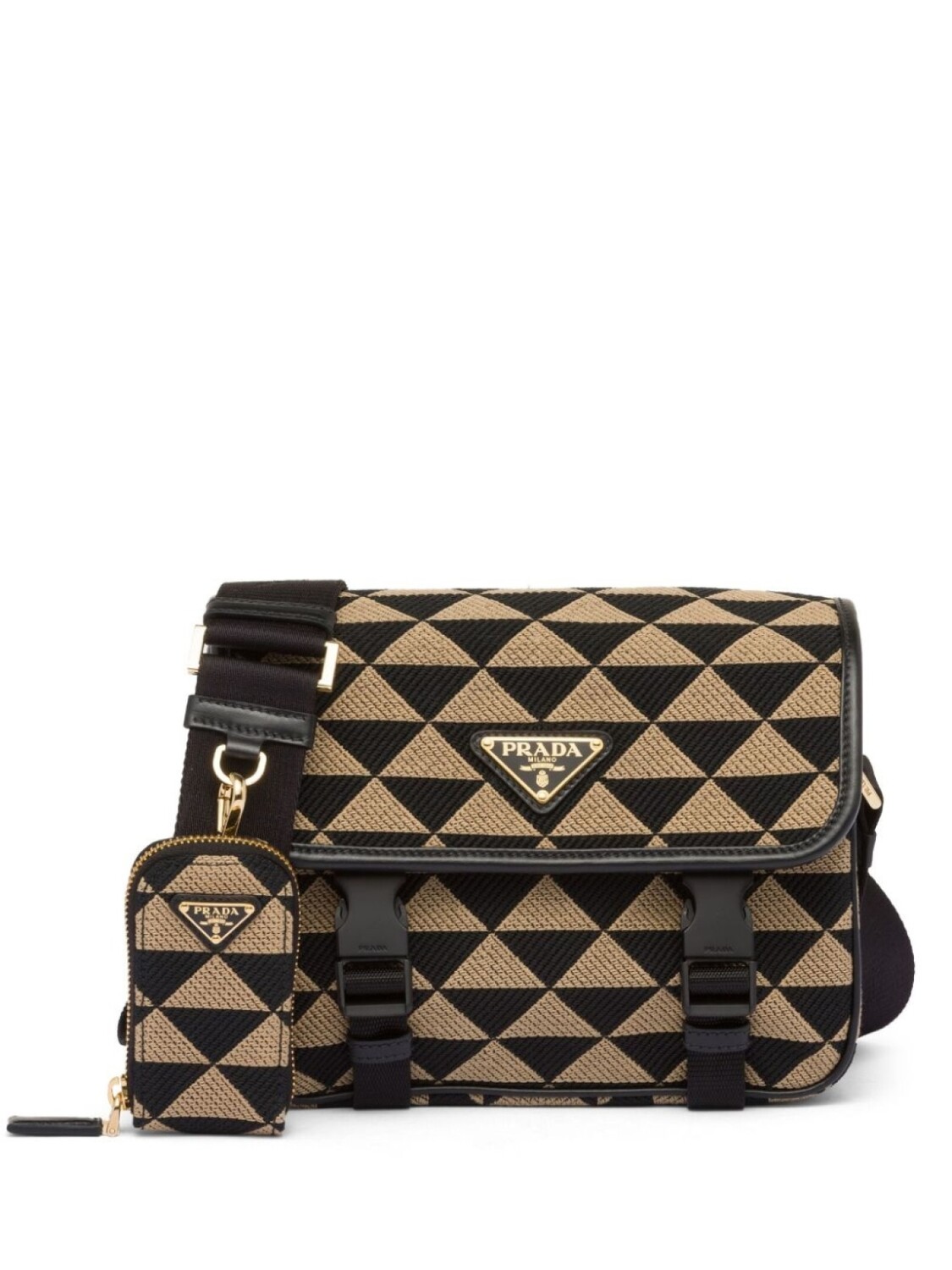 

Prada сумка-мессенджер Symbole, черный