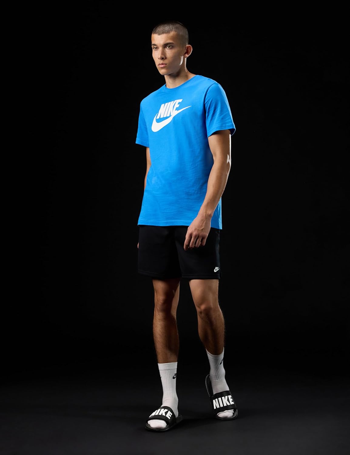 Сланцы Nike Offcourt (черный/белый), черно-белый — фото 3