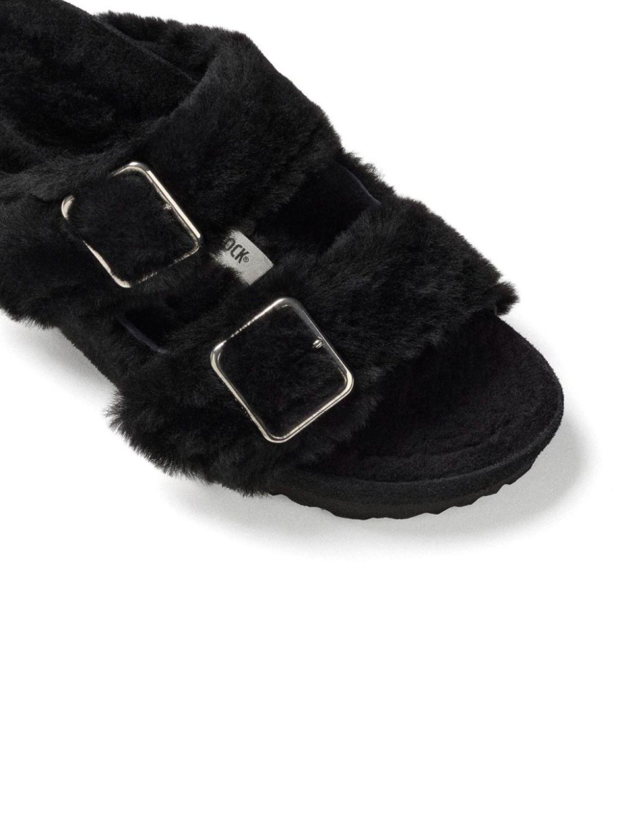 Сандалии Birkenstock 1774 Arizona Shearling Fur, черный — фото 2
