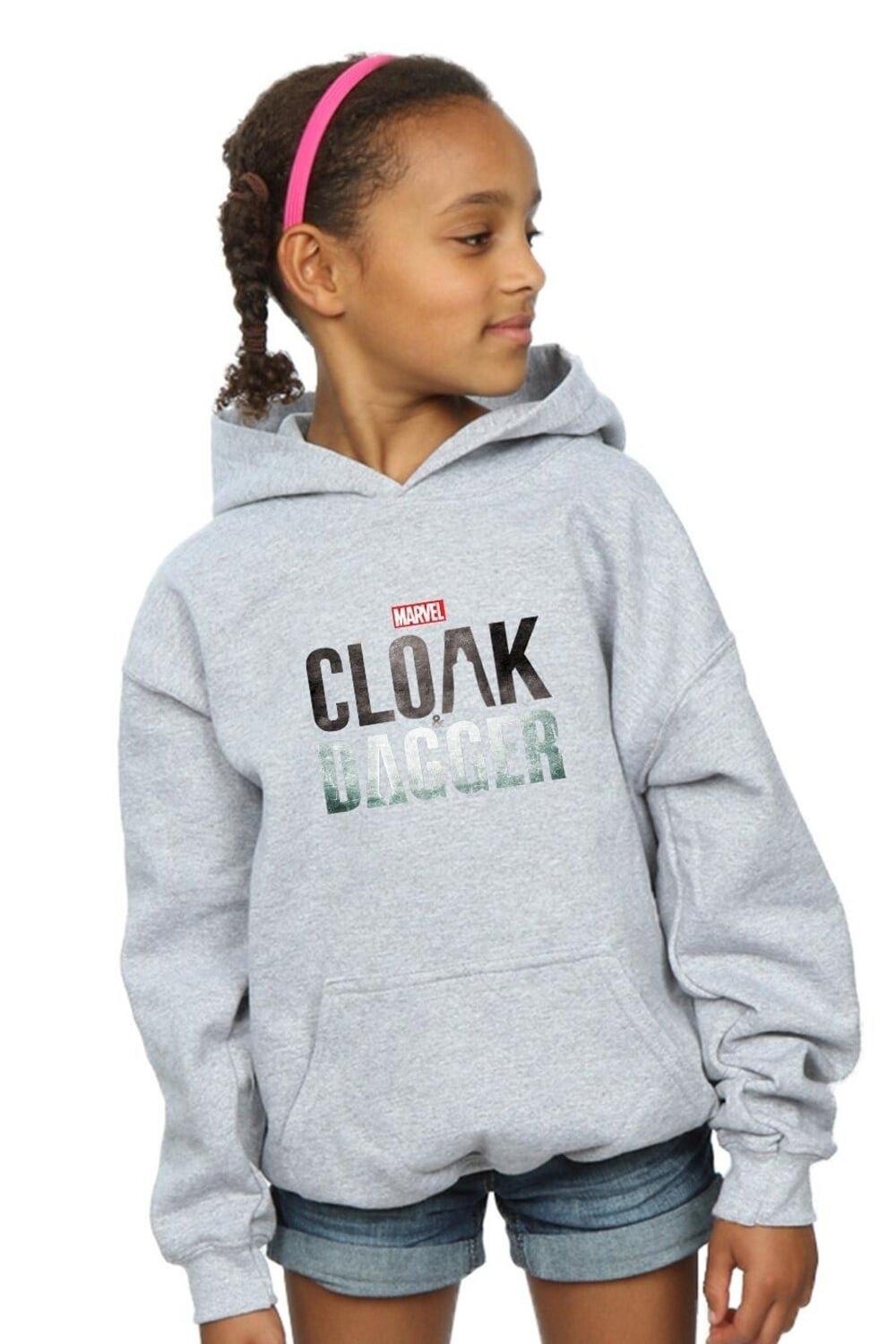 

Толстовка с логотипом Cloak And Dagger Marvel, серый