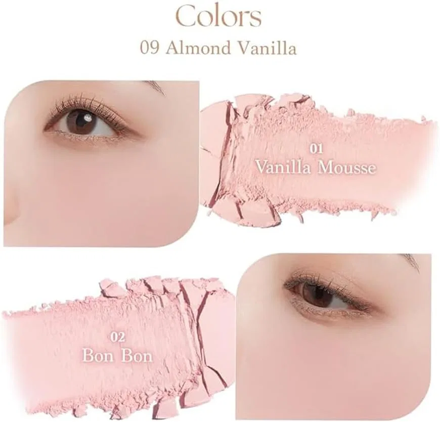 Палетка румян Blending Mood Cheek Dasique 4 цвета 09 Amond Vanilla Almond — фото 4