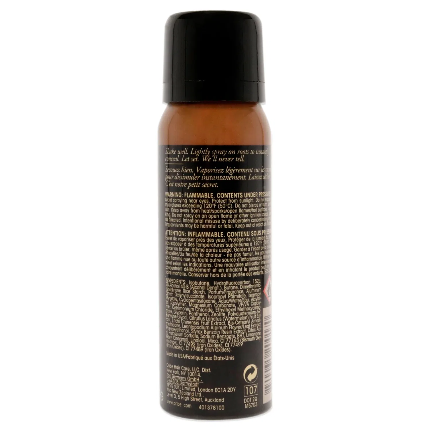 Спрей для подкрашивания корней волос Airbrush Root Touch-Up Spray - светло-коричневый от Oribe (унисекс) - 1,8 унции (52 г) - краска для волос — фото 2