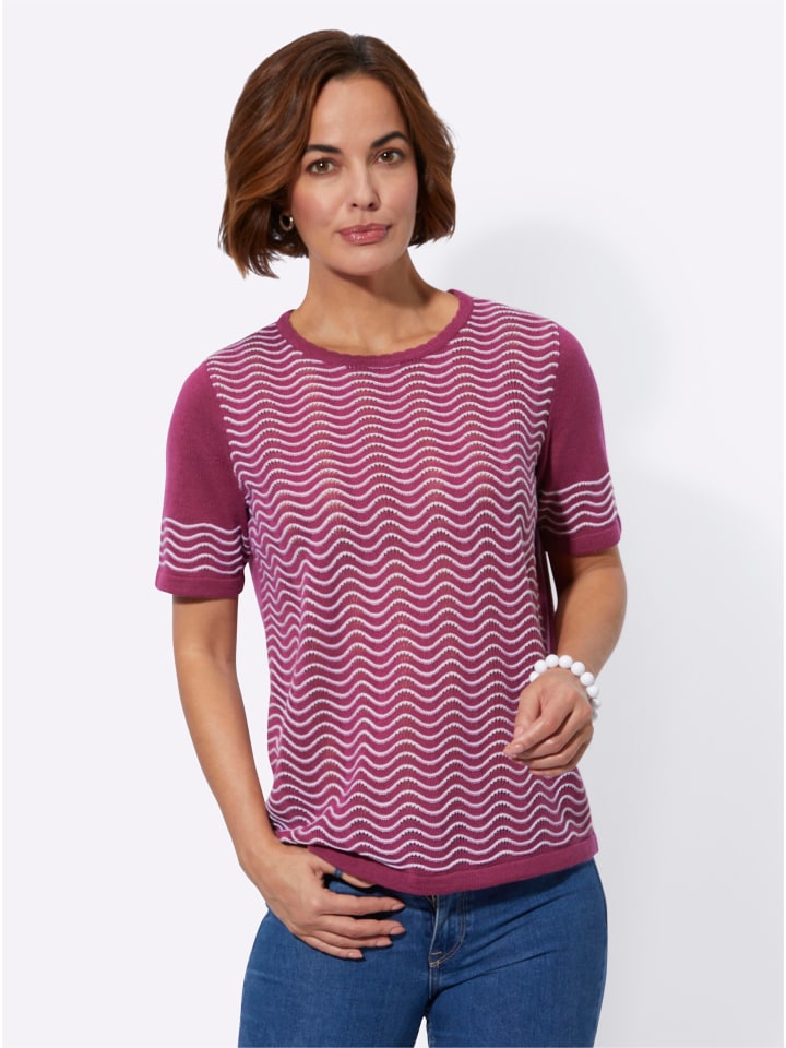 

Ажурный свитер с меланжевым и белым узором WITT WEIDEN