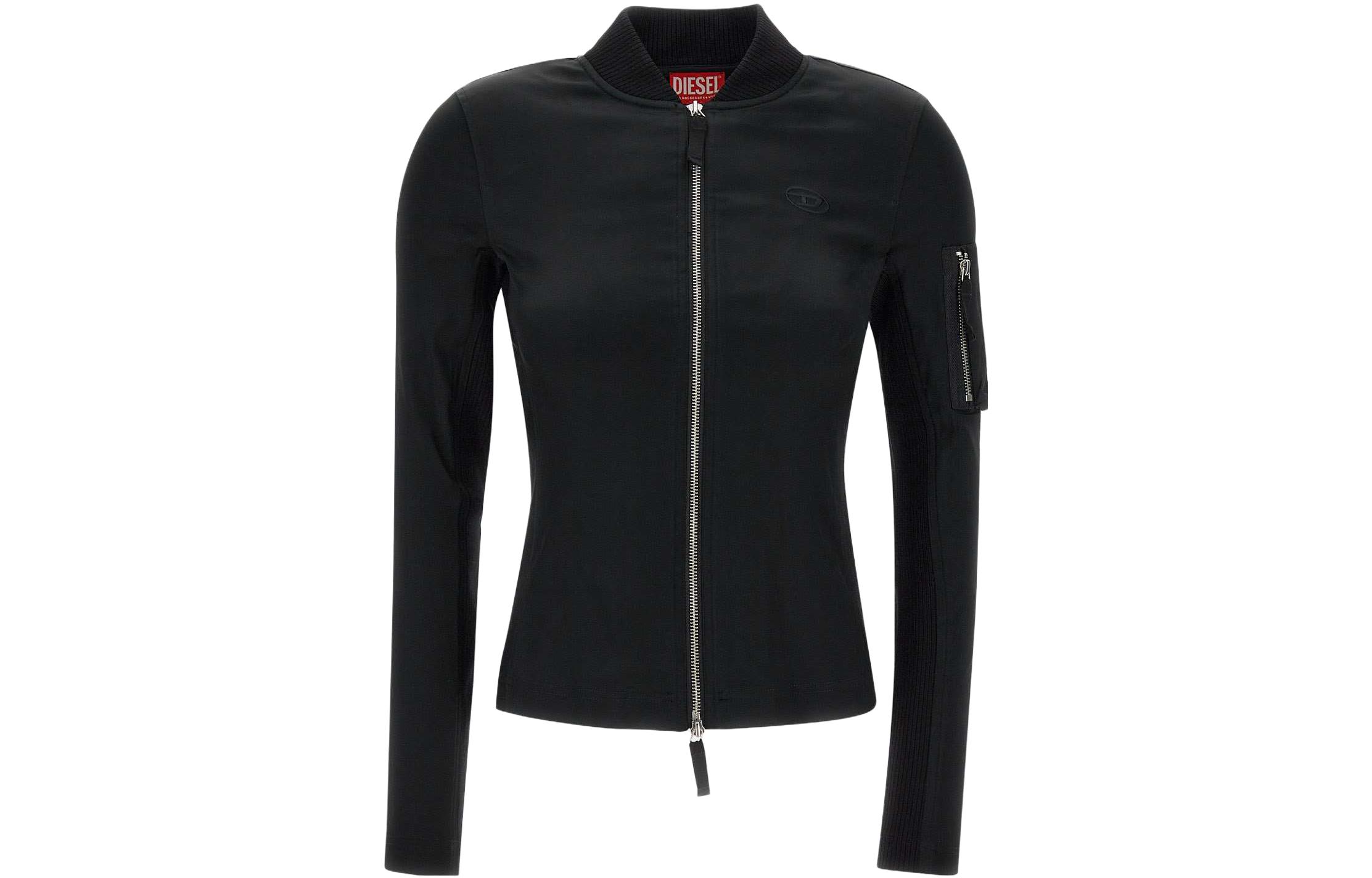 

DIESEL Куртка с вышитым логотипом, Black