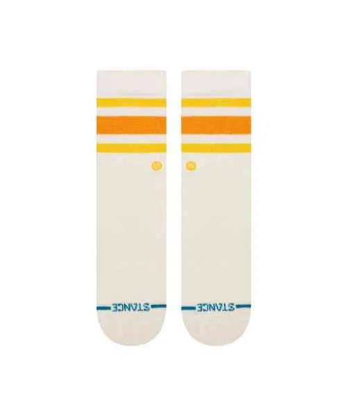 Детские носки STANCE KIDS BOYD CREW, хлопковые, белый с жёлтым — фото 2