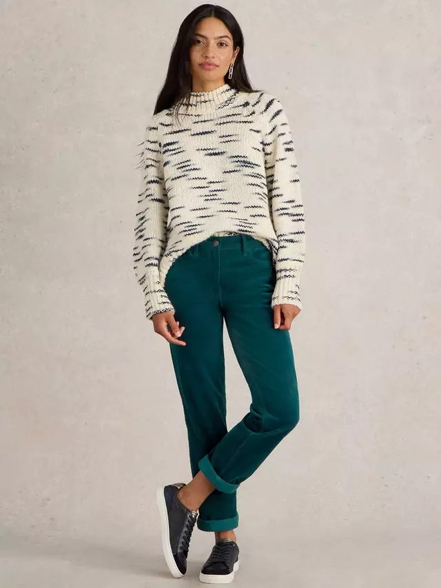 

Брюки White Stuff Brooke Straight Leg Corduroy, темно-зеленый