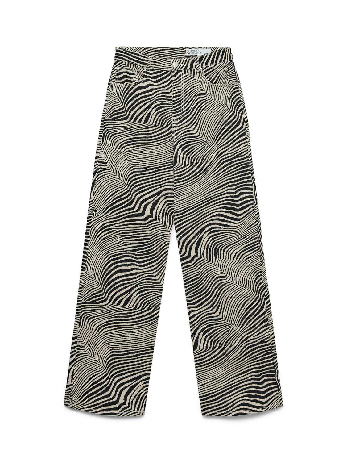 

VERO MODA Широкие джинсы 'VMTESSA' в цвете песок, черный деним