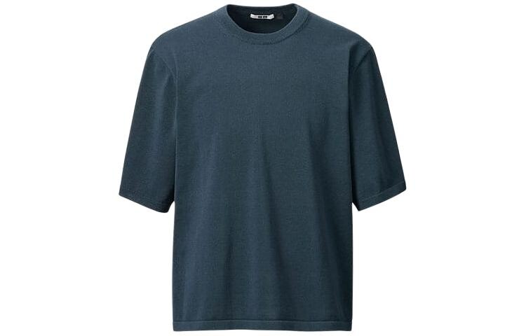 

U Коллекция Трикотаж Мужской Темно-Синий Uniqlo, темно-синий