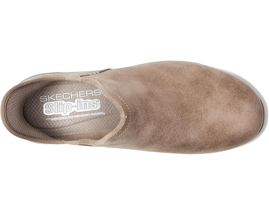 Ботинки женские SKECHERS Easy Going низкие из экокожи, серо-коричневый — фото 2