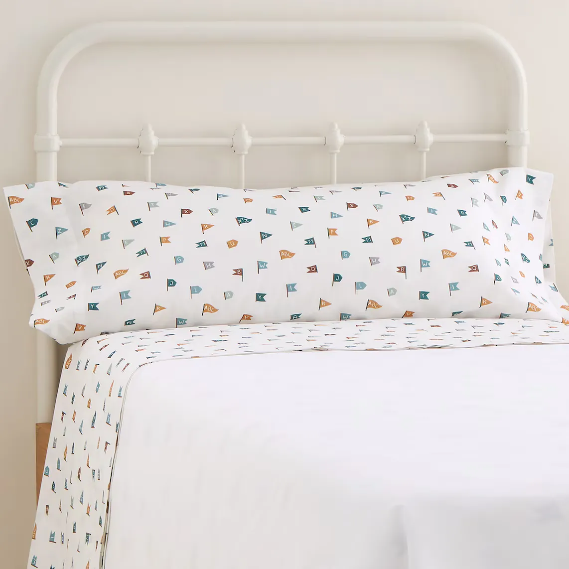 

Комплект хлопкового постельного белья Banderitas Mini Home - El Corte Inglés, разноцветный