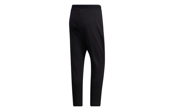 Спортивные штаны adidas Solid Color Casual Running Sports Fleece Lined Long Pants Black, черный — фото 2