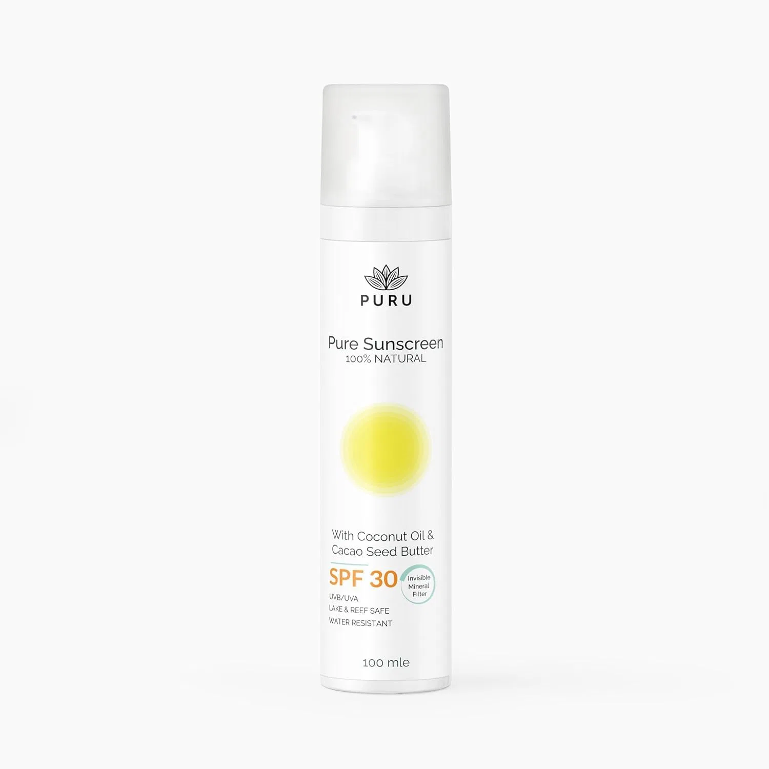 Минеральный солнцезащитный крем SPF30 PURU Pure Mineral Sun Cream 100 мл Puru