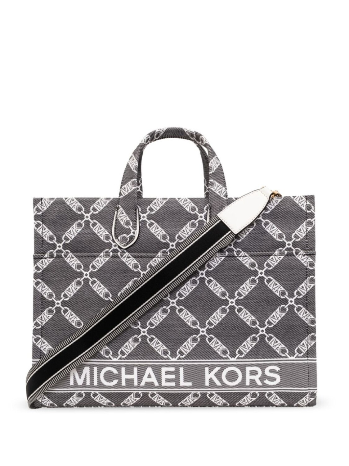 

Хлопковая сумка-тоут Gigi Michael Michael Kors, черный
