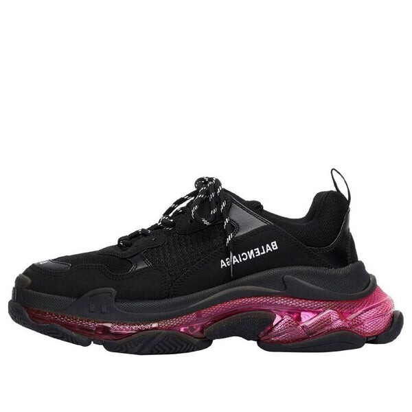 

Кроссовки triple s sneaker 'clear sole - black pink neon' Balenciaga, черный