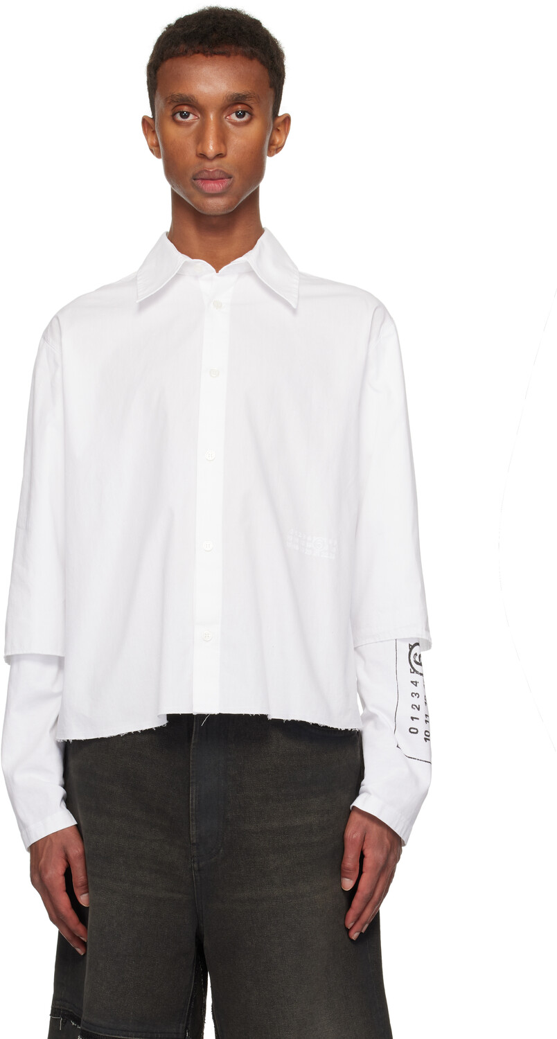 

Рубашка с длинными рукавами MM6 Maison Margiela, белый